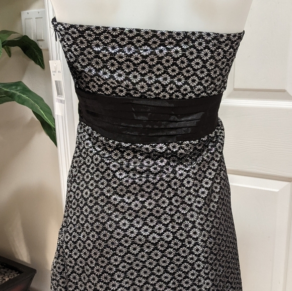 Eyeshadow Metallic Strapless Dress Junior's Sz11 - Picture 3 of 11